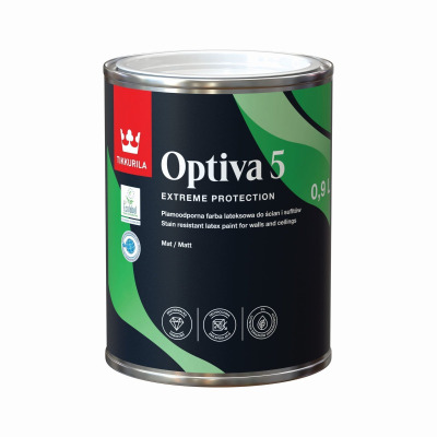 Tikkurila Optiva Matt [5] 0,9l (baza A) biała