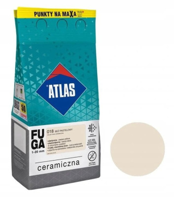 Fuga ceramiczna beż pastelowy (018) 2kg ATLAS