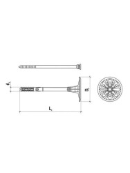 Kołek do styropianu 10x200 LTX trzp. PLASTIK KLIMAS WKRĘT-MET