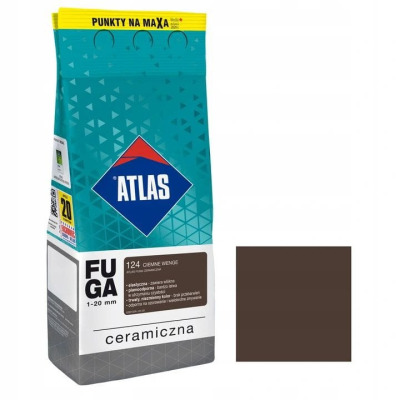 Fuga ceramiczna Ciemne Wenge (124) 2kg ATLAS