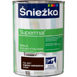 ŚNIEŻKA SUPERMAL FTALOWA BRĄZ CZEKOLADOWY POŁYSK 0,8L