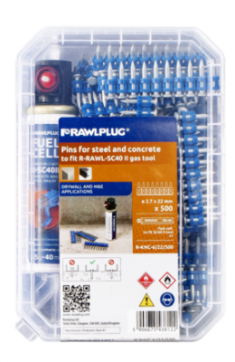 Gwoździe do osadzaka 25mm (500szt.) RAWLPLUG