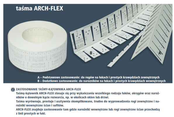 Taśma Arch-Flex Amerykańska Do Płyt Gipsowych USA 5mb