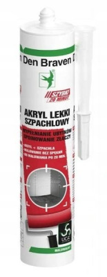 Akryl lekki szpachlowy Den Braven 300 ml