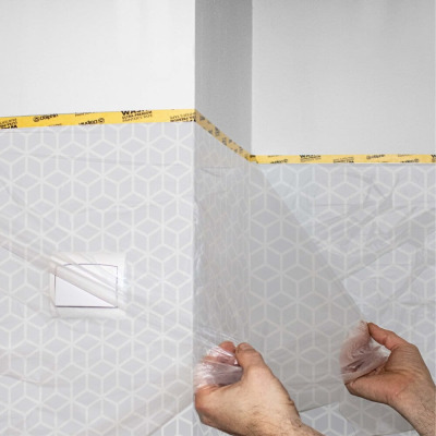 Masker - Taśma Washi z Folią Malarską 110cm x 23m