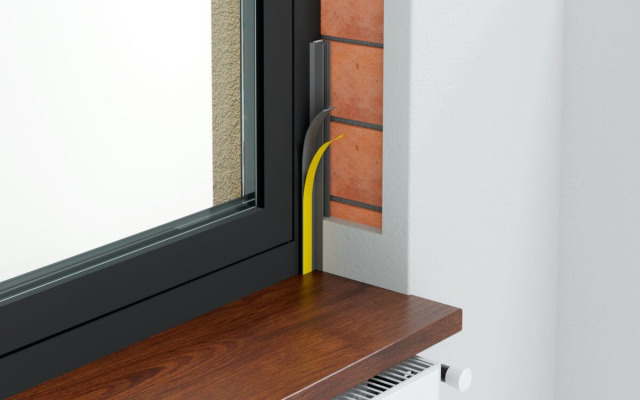 Listwa PVC dylatacyjna przyokienna 3mm bez siatki 3m JASNY SZARY