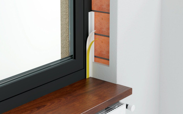 Listwa PVC dylatacyjna przyokienna 3mm bez siatki 3m BIAŁA