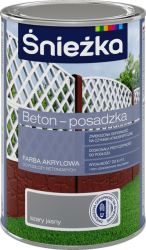 Śnieżka Beton Posadzka - Farba akrylowa do podłoży betonowych 1L (szary jasny)