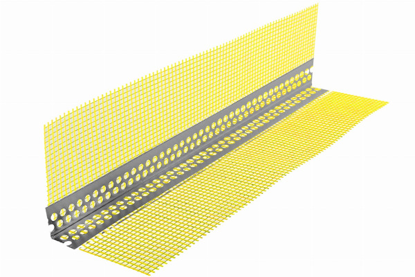 Narożnik aluminiowy z siatką żółtą 250cm 2,5m