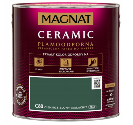 Farba MAGNAT CERAMIC C80 Ciemnozielony Malachit 2,5L
