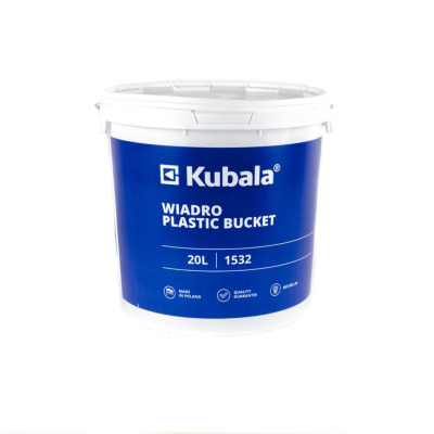 Wiadro z tworzywa z pokrywą i podziałką 20 L (1532) KUBALA