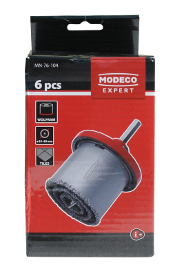 Zestaw otwornic koronowych wolframowych MODECO MN-76-104