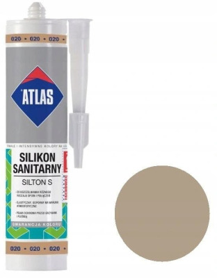 ATLAS silikon beżowy (020) 280ml