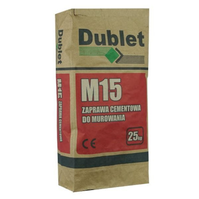 Zaprawa cementowa do murowania M15 DUBLET