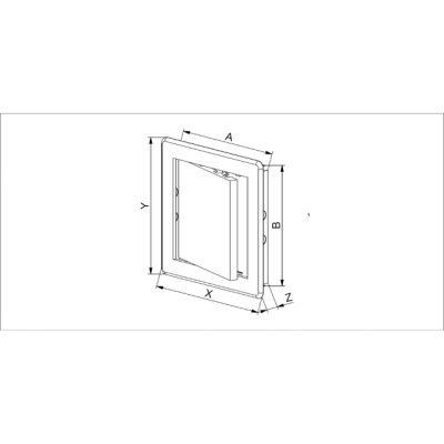 AW Drzwiczki rew. plast. 20x25 DT13 biały