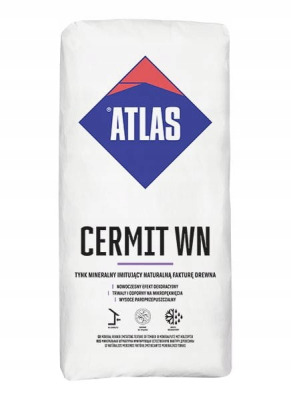 Cermit WN tynk mineralny gładki (do wyciskania wzorów) 25kg ATLAS