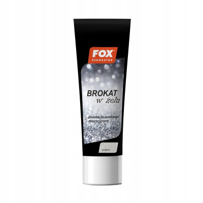 FOX DEKORATOR BROKAT W ŻELU 00 SREBRNY