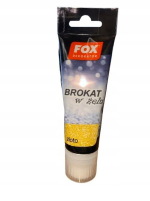 FOX DEKORATOR BROKAT W ŻELU 01 ZŁOTY