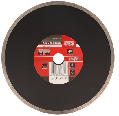 MODECO ŚCIERNICA DIAMENTOWA PEŁNA 230MM MN-78-215
