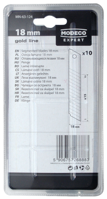 Modeco ostrza łamane 18 mm MN‑63‑124 (10 szt.)