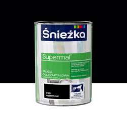 ŚNIEŻKA SUPERMAL FTALOWA CZARNY POŁ 0,8L