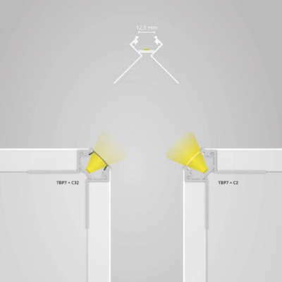 Profil narożny zewnętrzny TBP7 LED do suchej zabudowy 2m.