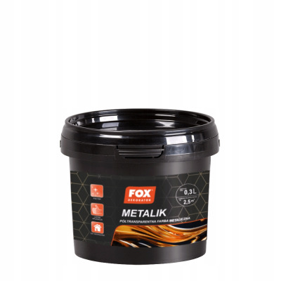 FOX DEKORATOR METALIK ARGENTO 0,3L