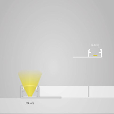 Profil płytkowy FP2 LED końcowy 2m.