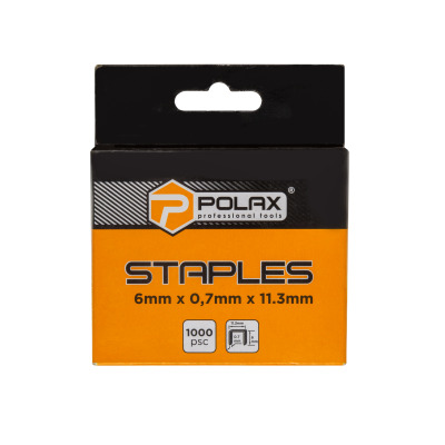 Zszywki do zszywacza hartowane Polax A53 6*11,3 mm, 1000 szt. (24-007)