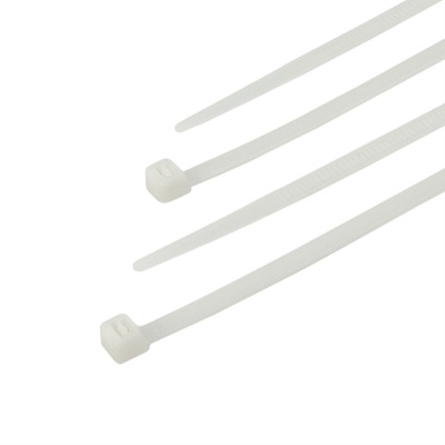 Zacisk plastikowy (opaska) Polax nylon 3 x 150mm, biały 100 szt. (37-087)
