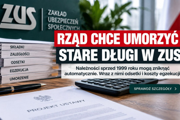 RZĄD CHCE UMORZYĆ STARE DŁUGI W ZUS